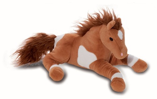 Peluche cheval appaloosa 35 - peluche,