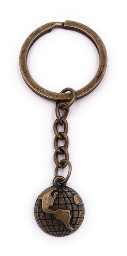 Globe terrestre porte - porte-clés, en