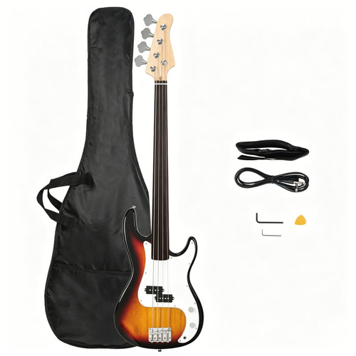 Fretless electric bass - electric, guitar