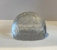 Porte Menu Ancien « Pêches » Modèle 3504 - par René Lalique