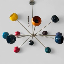 12 Lustre Sputnik Multicolore