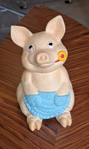 Ancienne tirelire cochon - cochon, en