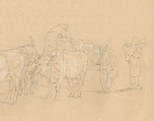 Ancien crayon dessin original