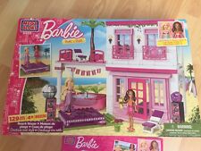 lego MEGA BLOKS BARBIE Beach House + Box 80226 - Build 'n Style Ages 4+