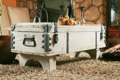 Table basse rustique - table,