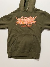 Flim Flam Hoodie Pullover Hooded Sweatshirt Army Green Men's size Small