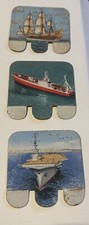 Lot of 3 Painted Metal Advertising Plates Boats Huilor