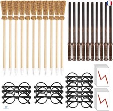 RYAN 48 Pièces Crayons de Baguette Magique et de Balai Ensemble avec Magiciens 