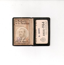 vieux papier carte identité