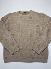 Ermenegildo Zegna Sweater Mens XL Size 54 Wool Blend Pullover Crewneck Italy