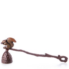 9931007 Extincteur de Bougie Fer Rustique Écureuil de Couleur 10x25x5cm