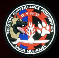 GENDARMERIE / PSIG SABRE MULHOUSE CYNO - CHIEN - PVC
