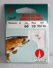 Hameçons montés VMC Réf: 7057 BN Spécial Peche au Toc apparts vivants