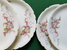 6 petites assiettes  porcelaine de Limoges Jean Pouyat XIXème - Ø : 16 cm