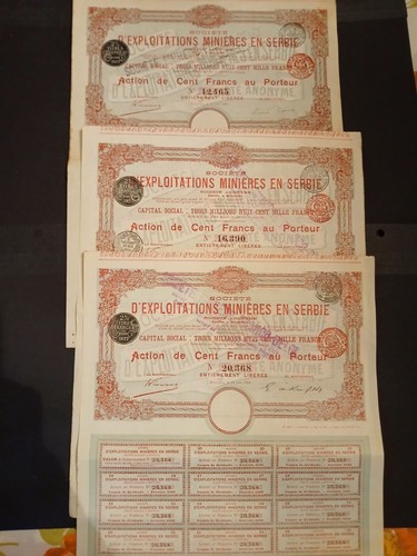 Lot trois bons porteurs - lot,