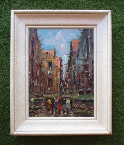 Ancien beau tableau - , signé