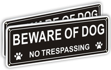 (2 Pack) Beware of Dog Signs