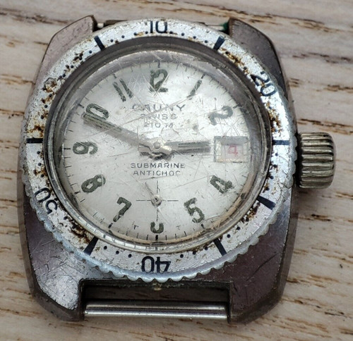 Cauny submarine watch - cauny, movement