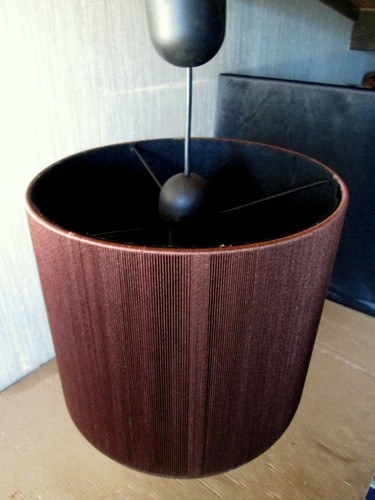 Abat jour cylindrique - tissu, &