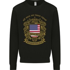 Tous Les Hommes Sont Nés Équaux Sweatshirt Jumper Américain USA