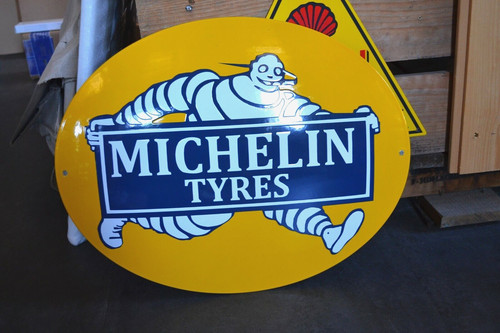 Plaque émaillée michelin - plaque,
