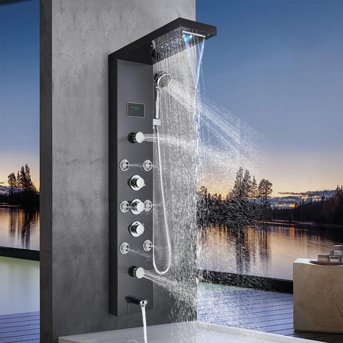 Panneau douche acier - panneau,
