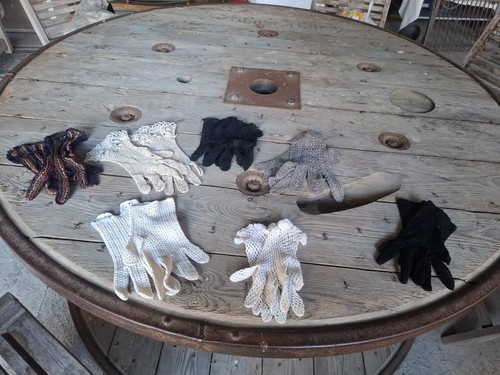 Linge ancien paire gants - linge,