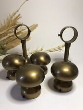 Lot - Brass Curtain Rod Accessories - Antique