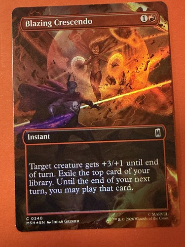 Mtg marvel blazing - mtg, —