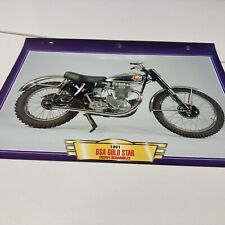 BSA 500 Gold Star 1961 DBD34 fiche carte moto passion collection Atlas