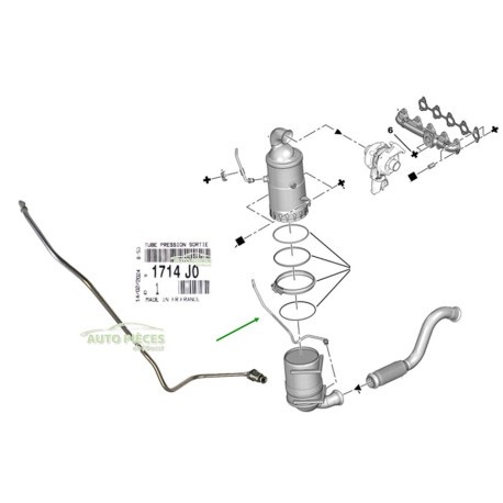 Tube tuyau pression fap - pression, filtre