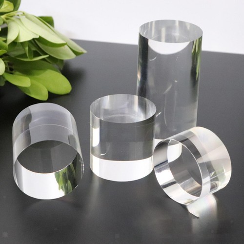 Clair acrylique ronde timbre - ronde,