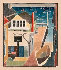 Blanche Lazzell: My Wharf Studio 22x30 Archival Quality Fine Art Print