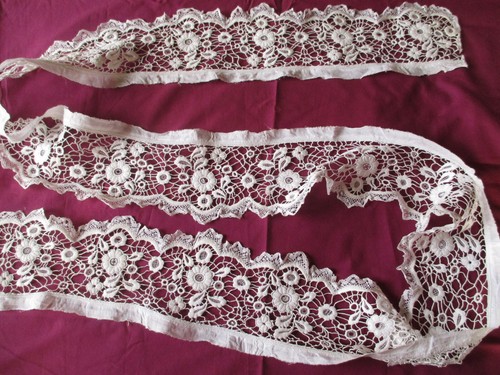 Volant brodé main broderie
