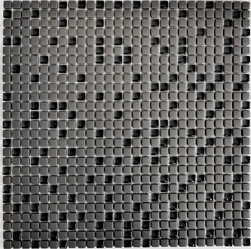 Mosaïque gris marron mat - gris, en