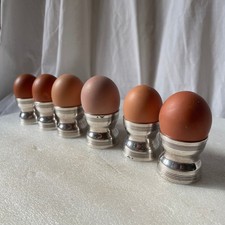 lot de 6 coquetier CHRISTOFLE