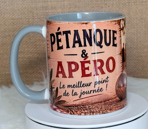 Tasse pétanque apéro - apéro, mug