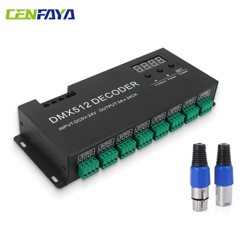 Décodeur dmx512 canaux - dmx512, 24