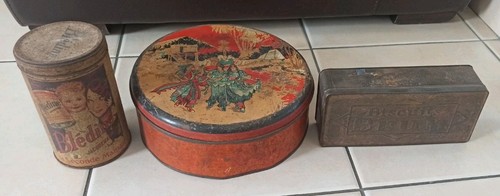 Boîtes anciennes tôle - anciennes,