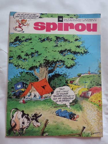 Spirou 1698 cover - spirou, franquin