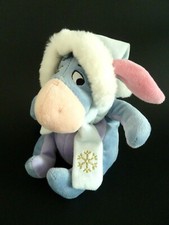 N9- PELUCHE DOUDOU BOURRIQUET DISNEY  CAPUCHE FOURRURE HIVER ECHARPE FLOCON 