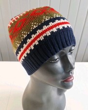 J.Crew Beanie Toboggan Vintage Skull Cap Cashmere Lambswool Fair Isles 
