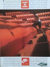 NIKE vintage Chaussures Print Ad! "Meilleure Chaussures de Running "