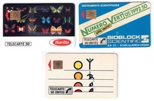 3 télécartes privées état