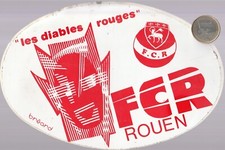 L46. Sport. Football. FCR ROUEN. Les Diables Rouges 18 X12 cm