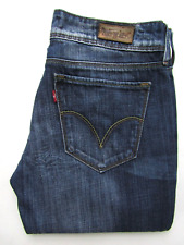 Levi's 470 women's jeans straight fit W31 L32 mid blue denim LEVG873