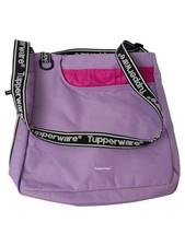 TUPPERWARE Sac Bandoulière Femme Violet Polyester Logo 36x32cm