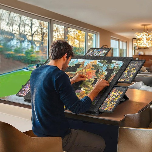 Puzzle table with covered - puzzle,