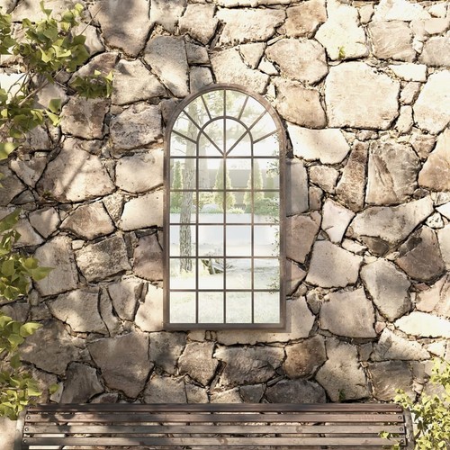 Miroir jardin noir 90x45 cm - noir,