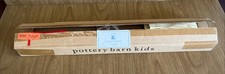 Pottery Barn Kids Metal Curtain Rod Tringle Brushed Nickel 28-48” New